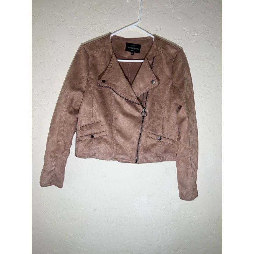 Women's Haute Monde Mauve Suede Jacket Size M